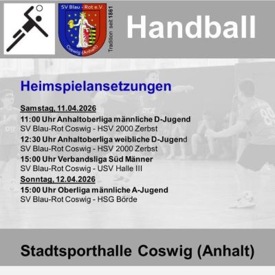 ❤️💙 Heimspiele und ein Auswärtsspiel am kommenden Wochenende 💙❤️