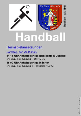 💙❤️Die Ansetzungen für das kommende Wochenende 💙❤️